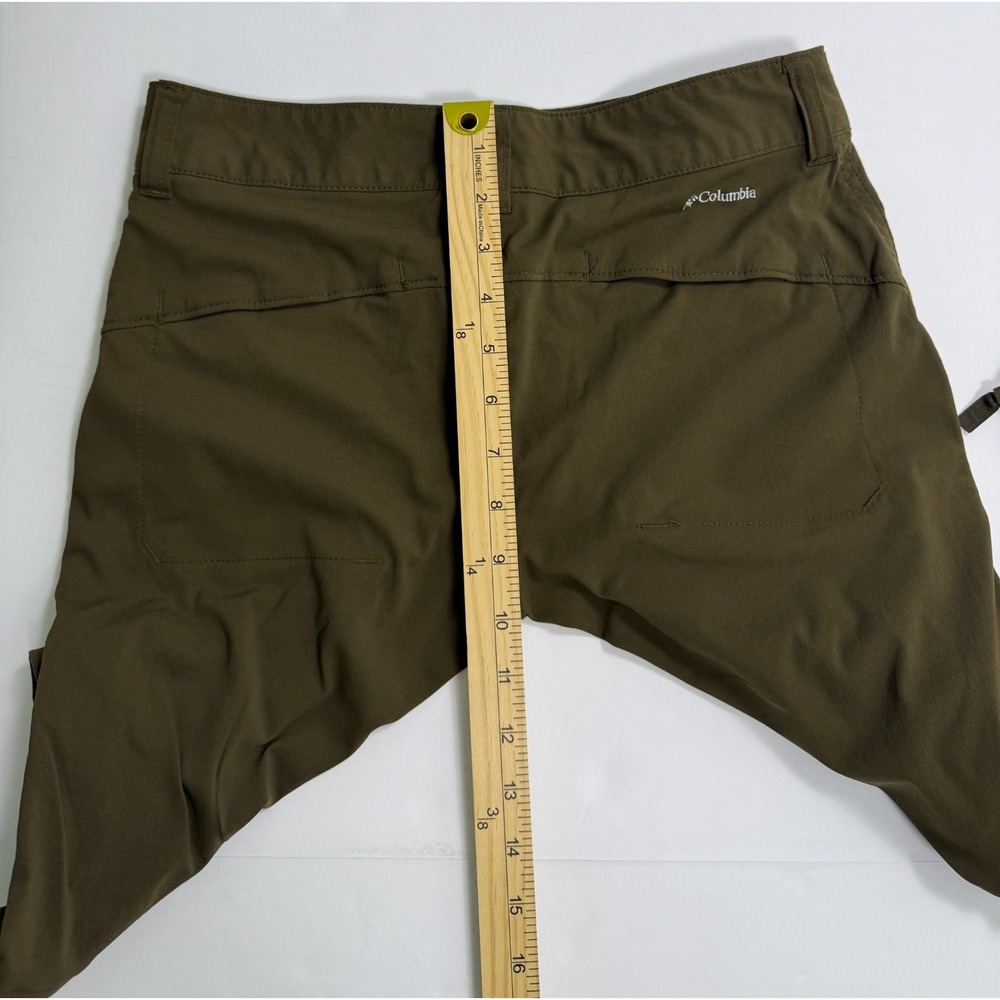 Columbia Omni-Shield Womens 2 Regular Convertible Pants Olive Zip Off Hiking Out - Picture 2 of 16